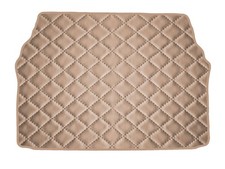 Dunkelbeige Gestepptes Kunstleder Kofferraummatte für Mercedes C190 W201 limousi Dunkelbeige Gestepptes Kunstleder Kofferraummatte für Mercedes C190 W201 limousi
