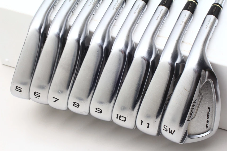 8Pcs HONMA TOUR WORLD TW737P Iron set 5-6-7-8-9-10-11-SW Stiff Flex TOUR 120 RH - Image 4 of 4