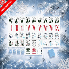 Teyva Daily 160 Pcs Winter American Mahjong 1.2 x 0.9 x 0.5 inches, Blue