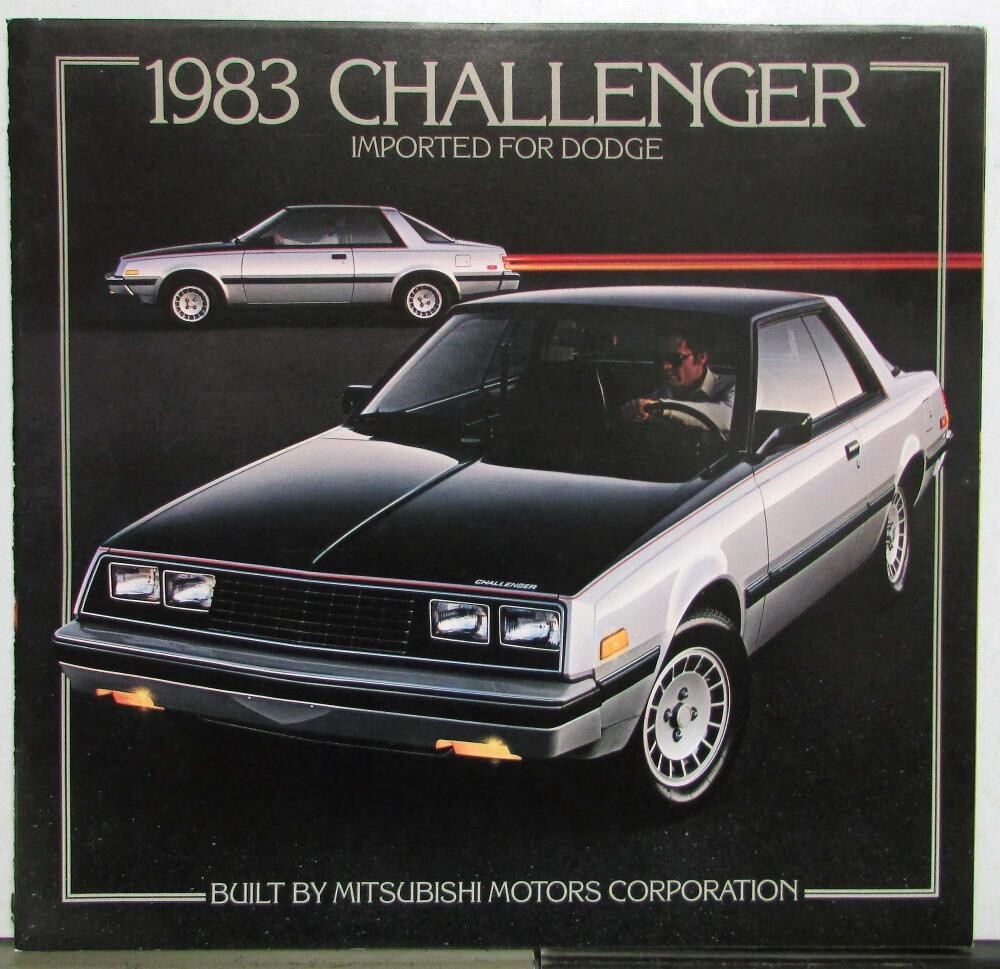 専用Dodge City Productions +８枚 1983 Dodge Challenger Technica Imported Mitsubishi Motors