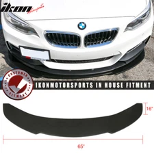 Universal V1 Style 65"*16" Front Bumper Lip Spoiler Splitter Chin PU Unpainted