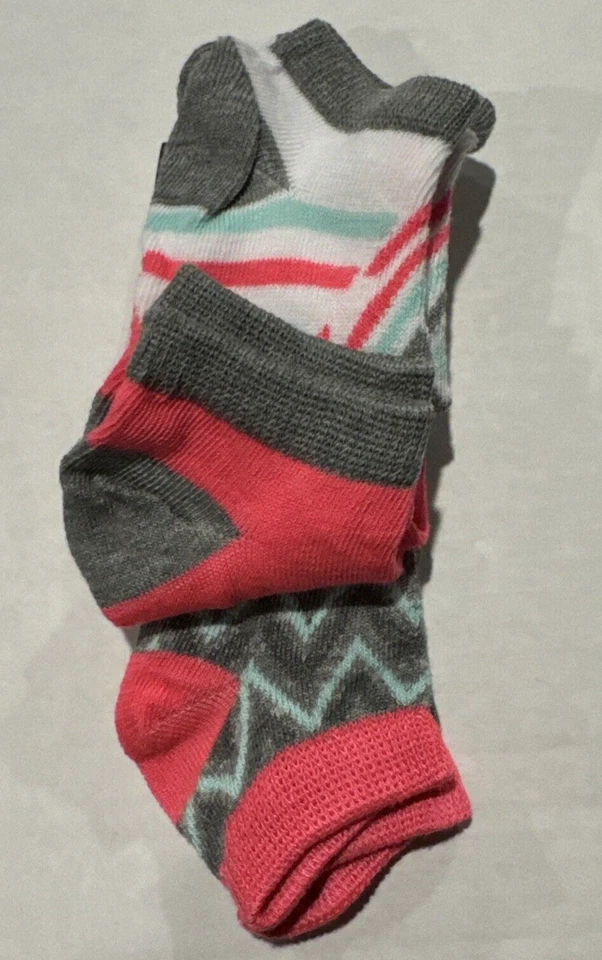 Носки для девочек и мальчиков низкого покроя носки размер 1-7 (2 упаковки) многоцветный 3 в упаковке - Изображение 3 из 4