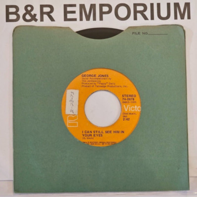 George Jones - I Can Still see Him in Your Eyes/She's Mine - (1973) - 7'' Single
