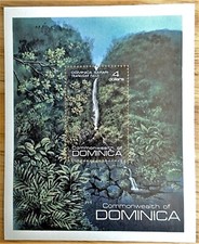VINTAGE CLASSICS - Dominica 1980 - Safari, Waterfall - S/S - Scott 693 - MNH