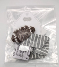 New Mud Pie Crochet Knit Football Pacifier, Pacy Clip, Baby, Newborn, Gray