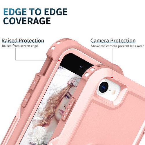 For iPhone SE 3rd Gen 2022, SE 2nd Gen 2020, iPhone 8/7 Ring Holder Stand Case - Picture 18 of 42