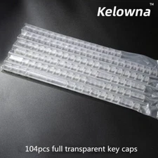 Full Transparent Custom Key Cap Set Backlit Keycap For Mechanical Keyboard