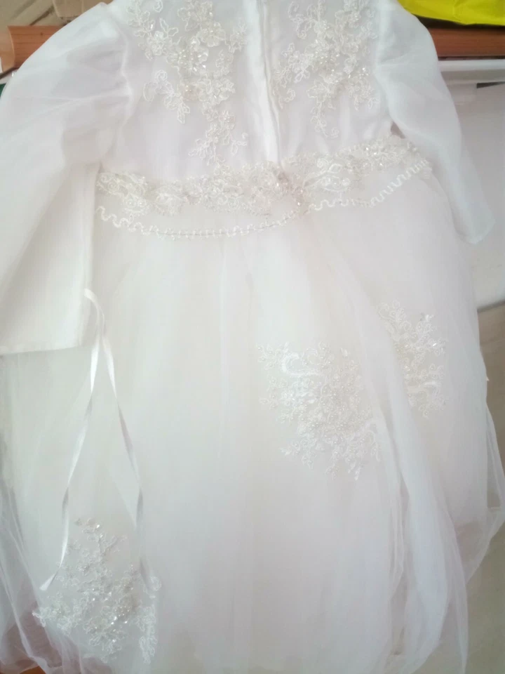 Abito battesimo bimba nuovo sartoriale - Immagine 3 di 4