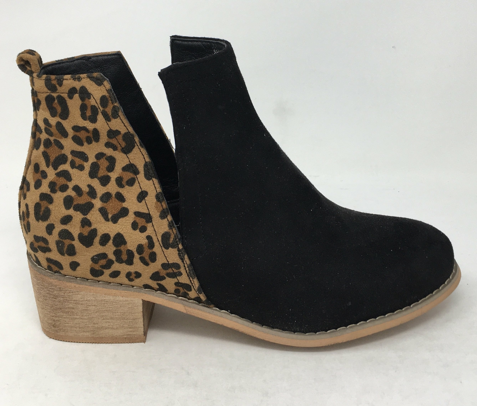 ladies leopard booties
