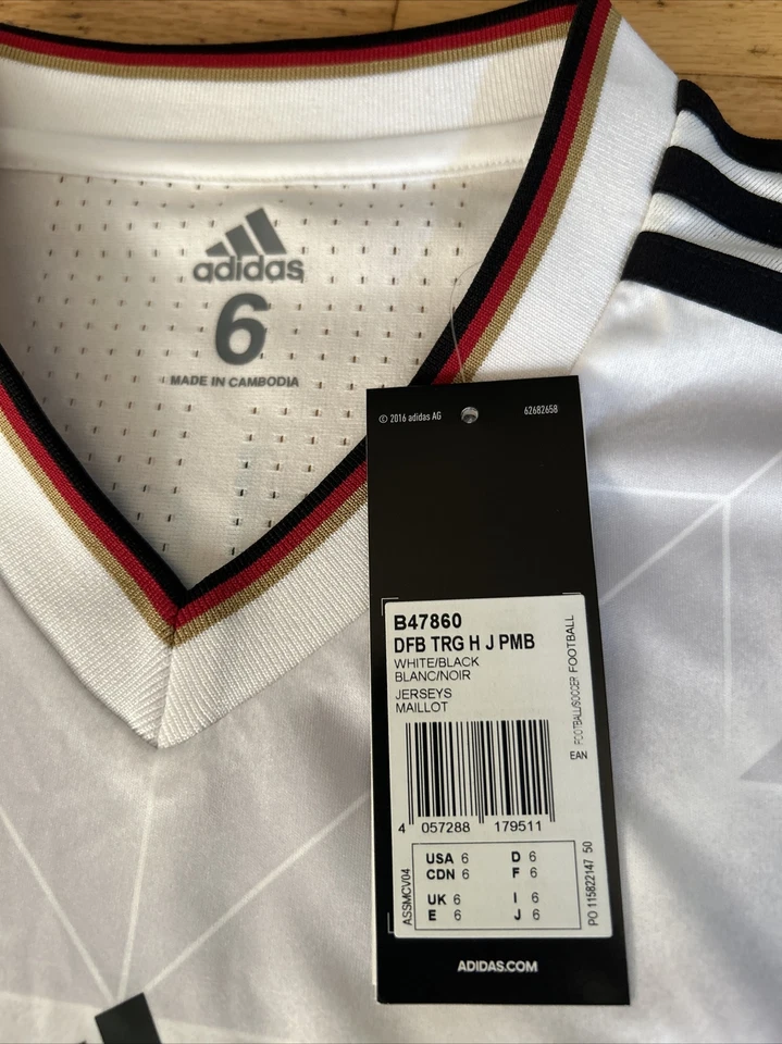 Camiseta Adidas DFB ALEMANHA PLAYER ISSUE HOME Mercedes Benz TRG JERSEY S B47860 6 - Imagem 3 de 4