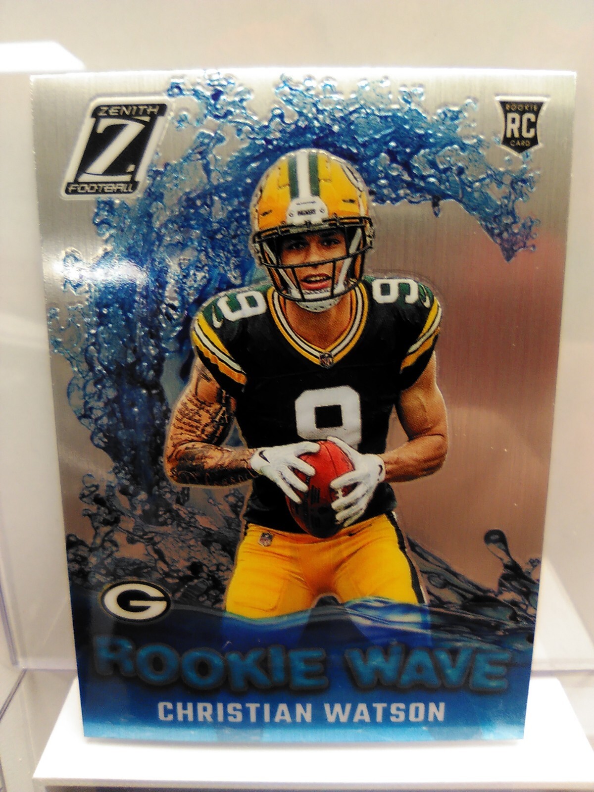 Christian Watson 2022 Zenith RW-CW Rookie Wave Silver Prizm