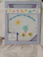 Vintage Infant Baby Hallmark Pullover Cloth Bib "Ask About MY Grandma "