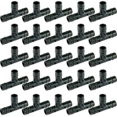 25 Pack F1960 1/2'' T Pex A Poly Expansion Fittings TEE Lead-Free High Quality
