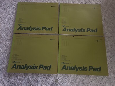 National Brand 45-814 Analysis Pad 14 Columns 14'' x 17'' 50 Sheets Vtg Lot 4 New