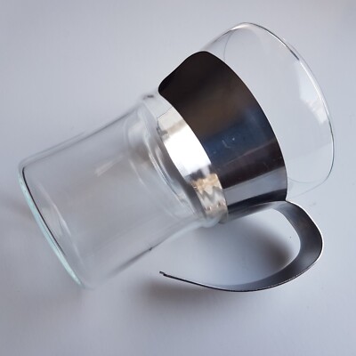 Bodum Assam Tall Teeglas Kaffeetasse Becher Design Denmark Edelstahl Vintage