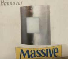 Außen Wandleuchte Wandlampe massive HANNOVER IP44 Edelstahl Eckig gewölbt G9