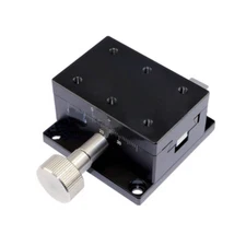 X Axis Dovetail Manual Trimming Platform Gear Sliding Stage Table 40*60mm 0.1mm