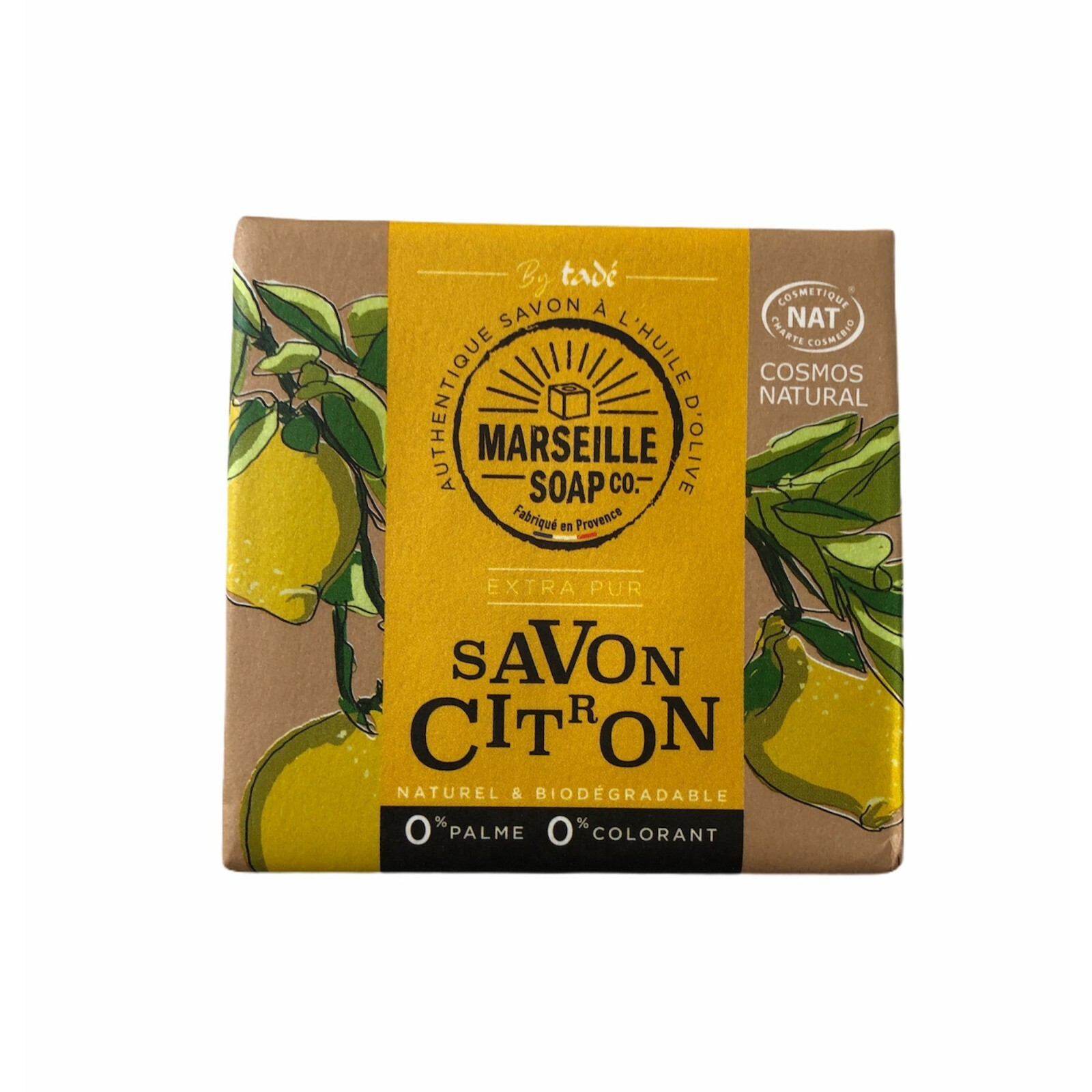 Tade' Marseille Soap Natural Dermatologically Tested with Lemon