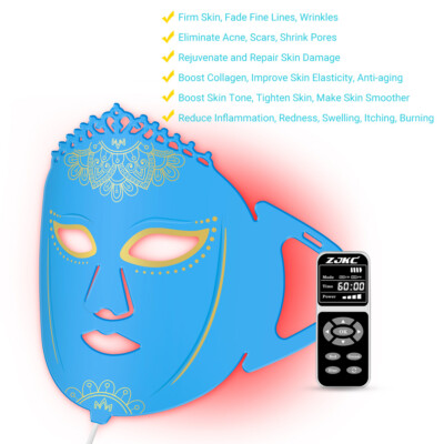 7 In 1 Colors Led Facial Mask Pdt Light Therapy for Blemishes Skin Rejuvenation
