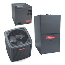 Goodman 2.5 Ton 15.2 SEER2 R-32 80,000 Btu 80% Afue Single-Stage Gas System