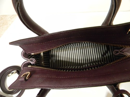 Kate Spade New York lila Saffiano Leder kleine Tasche Handtasche Umhängetasche - Bild 7 von 11