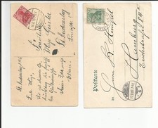 DR / SANCT - ANDREASBERG K1 1903 + K-Steg-Stpl. 1919 a. 2 cartoline 