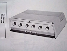 GROMMES 214 AMP AMPLIFIER PHOTOFACT