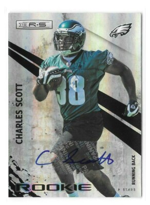 2010 Panini Rookies & Stars Longevity Autograph #180 Charles Scott /299 Eagles
