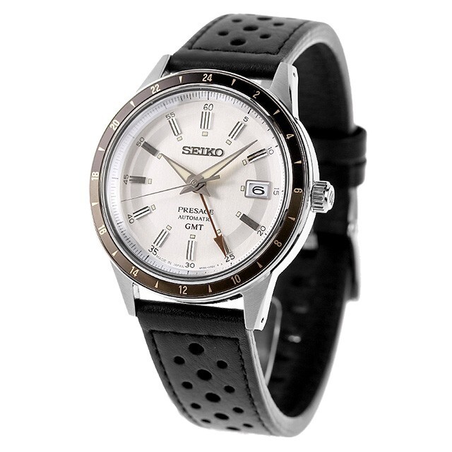 【稼働品】SEIKO PRESAGE SARY231 自動巻き GMT Seiko Presage SARY231 Automatic Mechanical GMT Men Watch Black