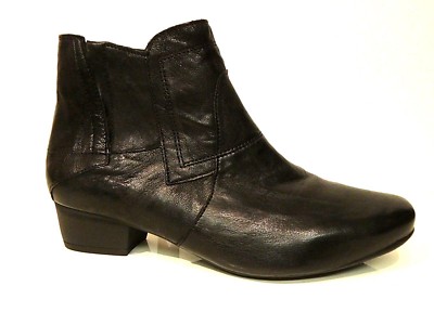 Think Karena Stiefel Stiefeletten schwarz elegant Leder Lammfell