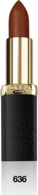 L'OREAL PARIS L'Oreal Color Riche Matte Addiction Lippenstift 636 Mahagoni Nieten SCHNELLER KOSTENLOSER VERSAND