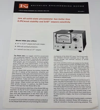 Keithley Instruments Cleveland Ohio Model 410A Picoammeter Brochure Ad 1968