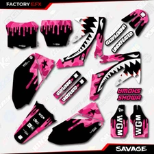 Pink Savage Racing Camo Graphics kit fits Honda Crf250 06-09 Crf 250 Decal
