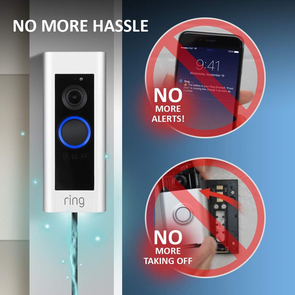 Not Charging Ring Doorbell No Light 6200mAh Rechargeable Ring