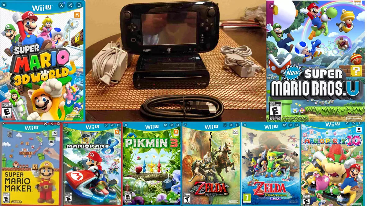 Nintendo Wii U 32GB Nintendo Land Deluxe Set Bundle - Black (WUPSKA52) for  sale online