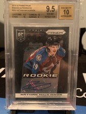 Nathan Mackinnon 2013 Panini Prizm #332 Rookie RC Auto BGS 9.5 w/10 Gem Pop 10
