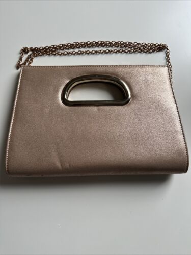 Ladies Retro style Gold Pink Evening Party wedding Formal Tote Clutch  Bag - 第 1/7 張圖片
