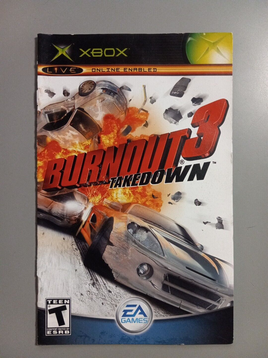 ~MANUAL ONLY~BIN372~~XBOX~ Burnout 3 Takedown