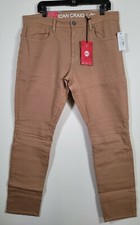 Jordan Craig Men  s Size 36 x 32 Khaki Straight Leg Biker JM2195