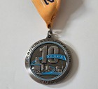 New ListingAkron Half Marathon 2012 10 Years Finisher Race Medal 9.29.12 Ohio