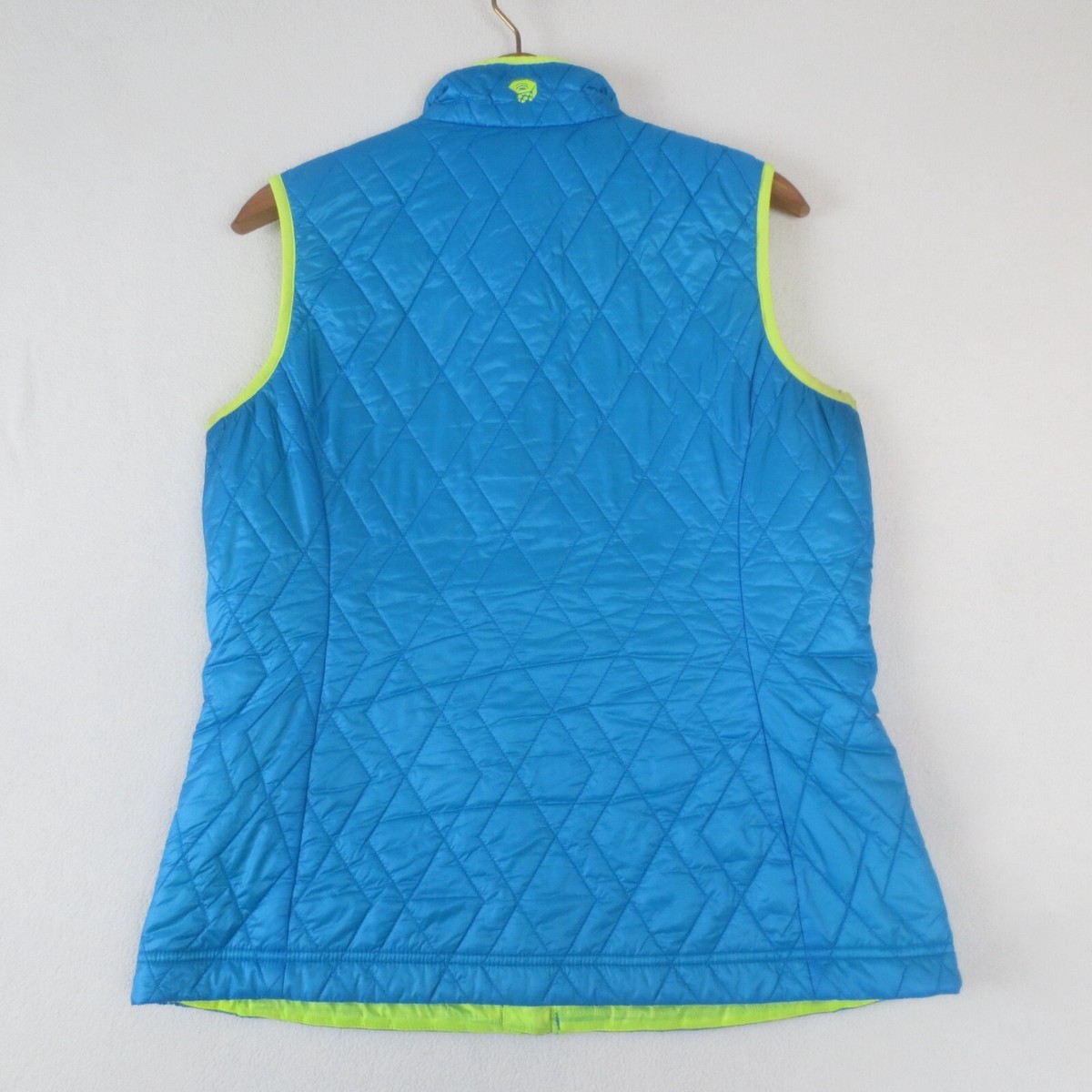 Mountain Hardwear Thermal Q Elite Vest Womens M Blue Quilted