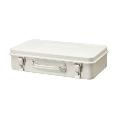 MUJI Steel tool box, approx. width 38.5 x depth 22.5 x height 9.5 cm Large
