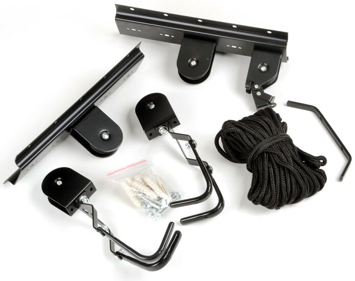 BIKE BICYCLE LIFT CEILING MOUNTED HOIST STORAGE GARAGE HANGER PULLEY RACK