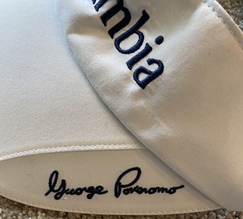 Columbia PFG Visor SIGNED BY GEORGE POVOROMO Adjustable Band - Picture 2 of 5