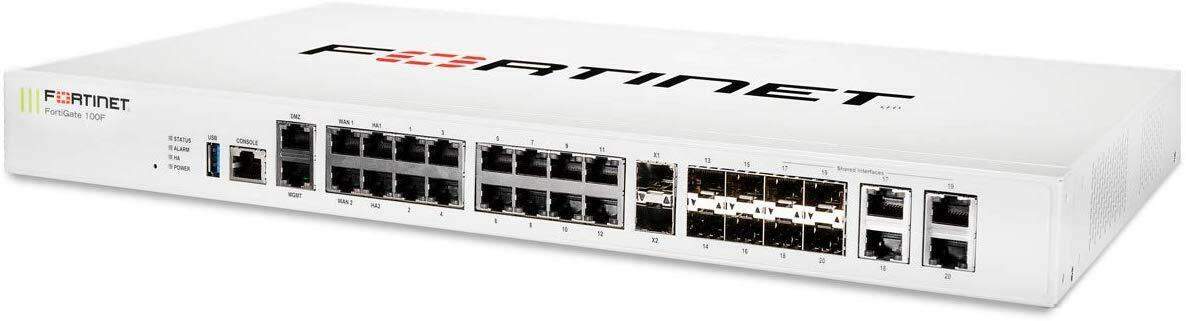 Fortinet FortiGate FG-100F Network Security Firewall 22xGE Fortinet FortiGate FG-100F Network Security Firewall 22xGE