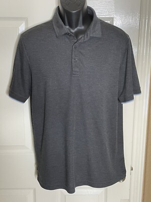 Travis Matthew Men's Gray Golf Polo Shirt Size L Polyester/ Acrylic