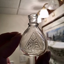 Rare Small Hand Blown YKB Nippon Japan Doll House Miniature Nurser Bottle 1890s