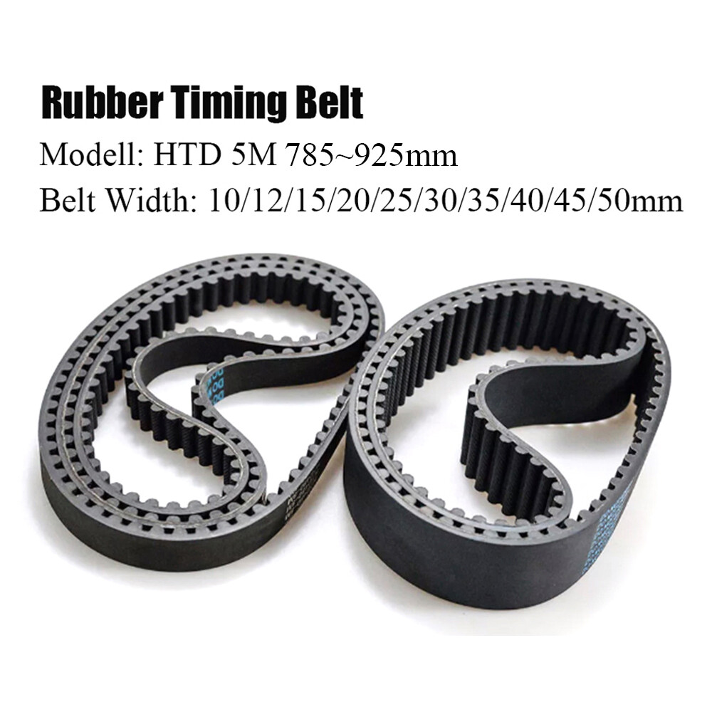 Width 10~50mm Pitch 5mm HTD 5M Timing Belt Arc Tooth Rubber Drive