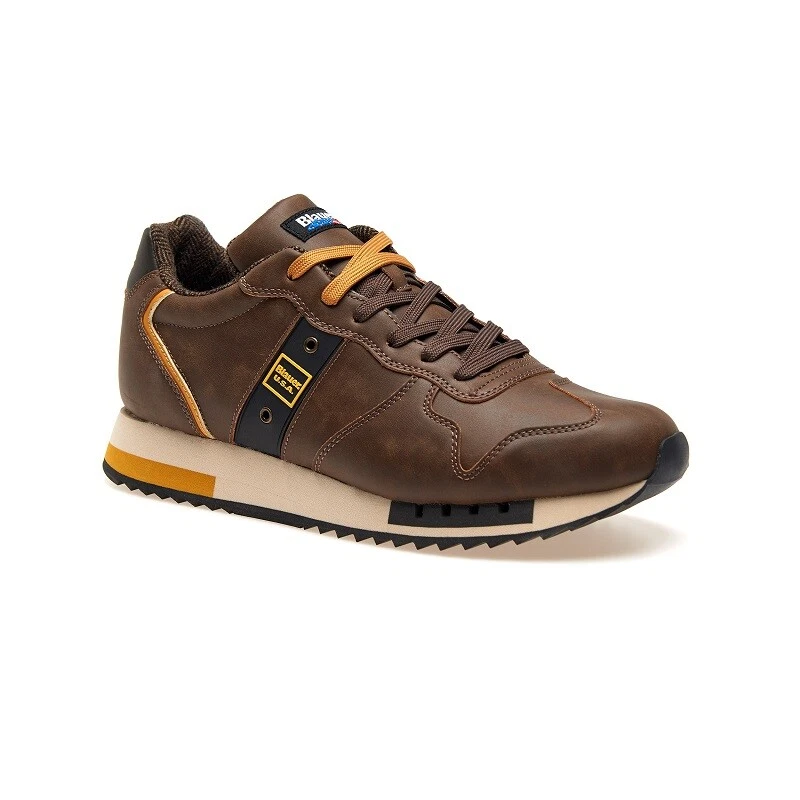 Men s Shoes BLAUER F3QUEENS02 Pul Sneakers Brown I2023