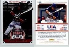 Noah Campbell 2015 Stars & Stripes Longevity #80 USA 15U